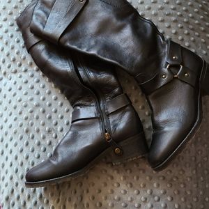 Italian leather lined boots